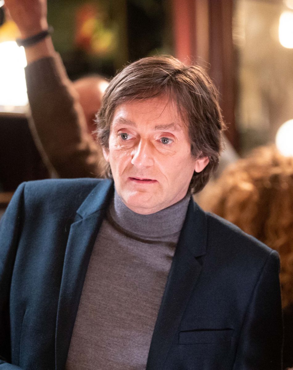 Exclusif - Pierre Palmade et Muriel Robin - Sketch L'addition - Backstage de l'enregistrement de l'émission "I love you coiffure" de M.Robin. Le 13 janvier 2020 © Cyril Moreau / Bestimage