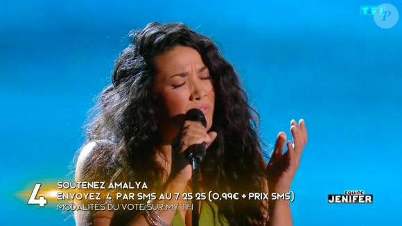 Amalya dans "The Voice", la demi-finale sur TF1.