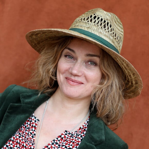 Marine Delterme au village lors des internationaux de tennis de Roland Garros à Paris, le 4 juin 2019. © Jacovides-Moreau/Bestimage