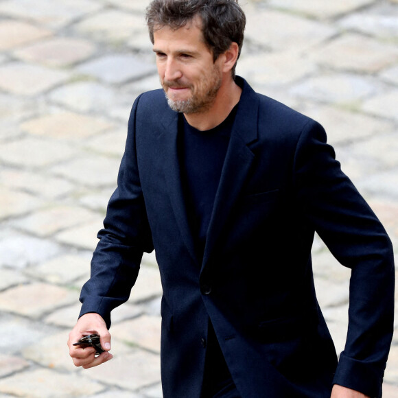 Guillaume Canet lors de la cérémonie d'hommage national à Jean-Paul Belmondo à l'Hôtel des Invalides à Paris, France, le 9 septembre 2021. © Dominique Jacovides/Bestimage 