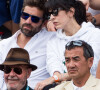 Arnaud Clément et sa compagne Nolwenn Leroy dans les tribunes lors de la finale messieurs des internationaux de France de tennis de Roland-Garros à Paris, le 9 juin 2019. © Jacovides-Moreau/Bestimage