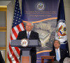 Colin Powell, John Kerry et Hillary Clinton - 4 secrétaires d'état américains lors de la cérémonie d'ouverture des musées du pavillon du centre Diplomatique au département d'état des Etats-Unis à Washington.