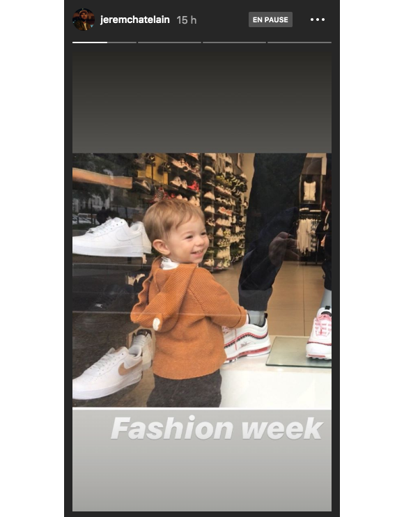 Jérémy Chatelain dévoile le visage de son fils Forest sur Instagram, le mercredi 25 septembre 2019.