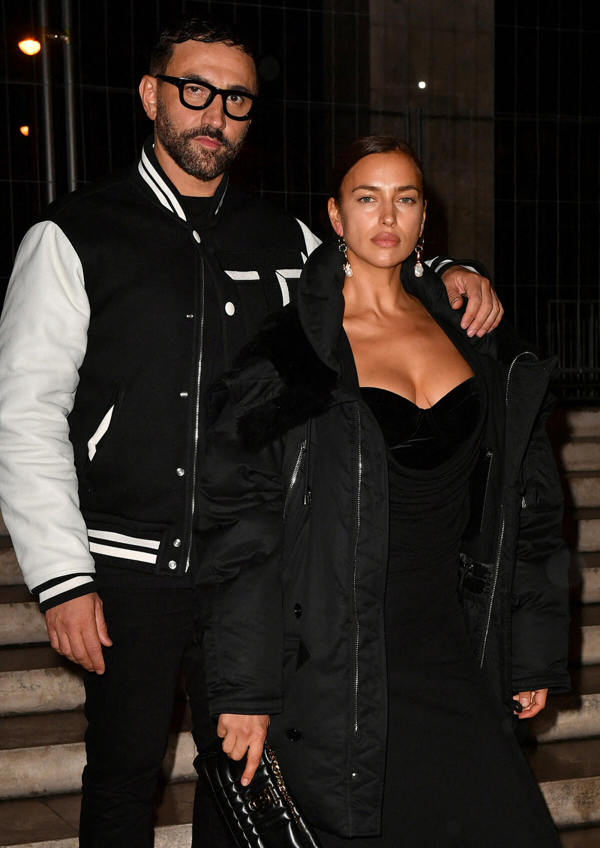 Photo Riccardo Tisci, Irina Shayk à l'exposition de Anne Imhof