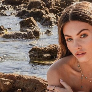Thylane Blondeau, égérie de la collection Roma de la nouvelle campagne du joaillier APM Monaco. Le 7 juillet 2021. 