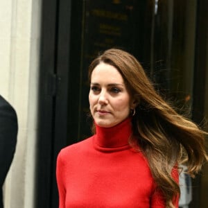 Catherine (Kate) Middleton, duchesse de Cambridge, marraine du Forward Trust, arrive à un événement organisé par le trust pour lancer la campagne "Agir contre la toxicomanie" de l'organisme de bienfaisance à Londres, Royaume Uni, le 19 octobre 2021.