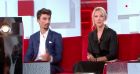 Marion Rousse et Julian Alaphilippe sur le plateau de Vivement Dimanche.