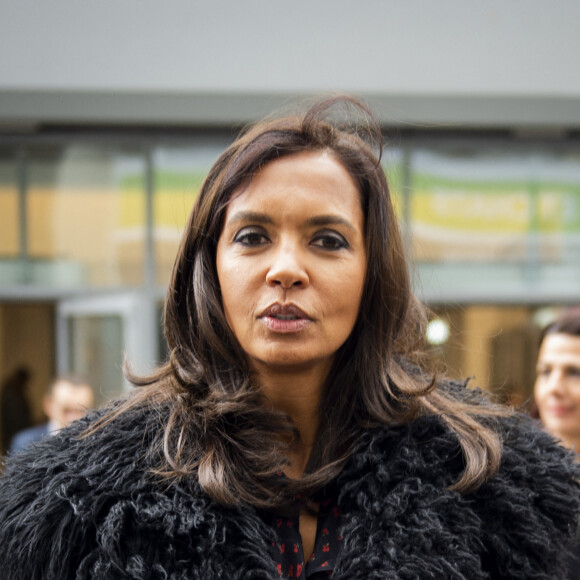 Karine Le Marchand (marraine de la CNDP (Commission nationale du débat public) et animatrice de lémission "L'amour est dans le pré") au 57ème salon International de l'Agriculture au parc des expositions de la porte de Versailles à Paris, France, le 23 février 2020. © Jean-Baptiste Autissier/Panoramic/Bestimage