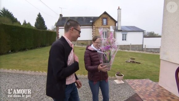 Hervé et Stéphanie lors de l'épisode de "L'amour est dans le pré 2021" du 1er novembre, sur M6