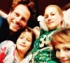 Alice Evans, Ioan Gruffudd et leurs filles Ella et Elsie sur Instagram. Le 1er janvier 2020.