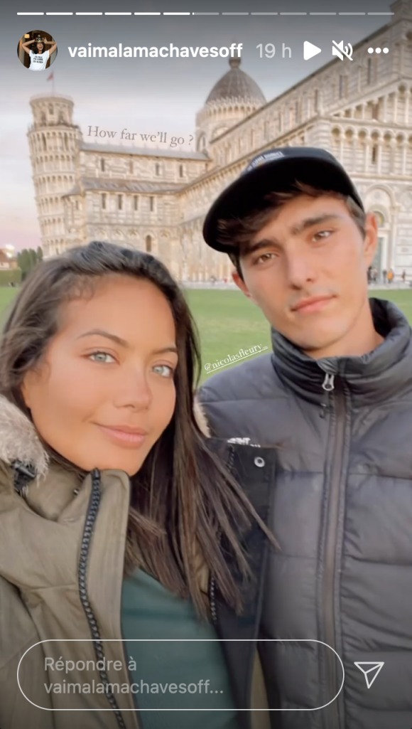 Vaimalama Chaves en voyage en Italie avec son chéri Nicolas - Instagram