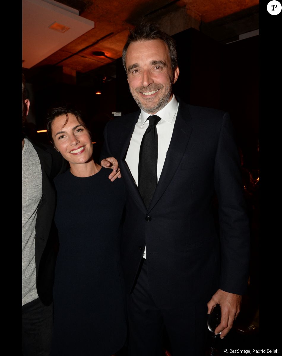 Alessandra Sublet et son mari Clément Miserez - Inauguration de la boutique Audemars Piguet, 15 rue Royale, et présentation de la nouvelle collection Royal Oak Yellow Gold, à Paris, le 26 mai 2016. © Rachid Bellak/Bestimage