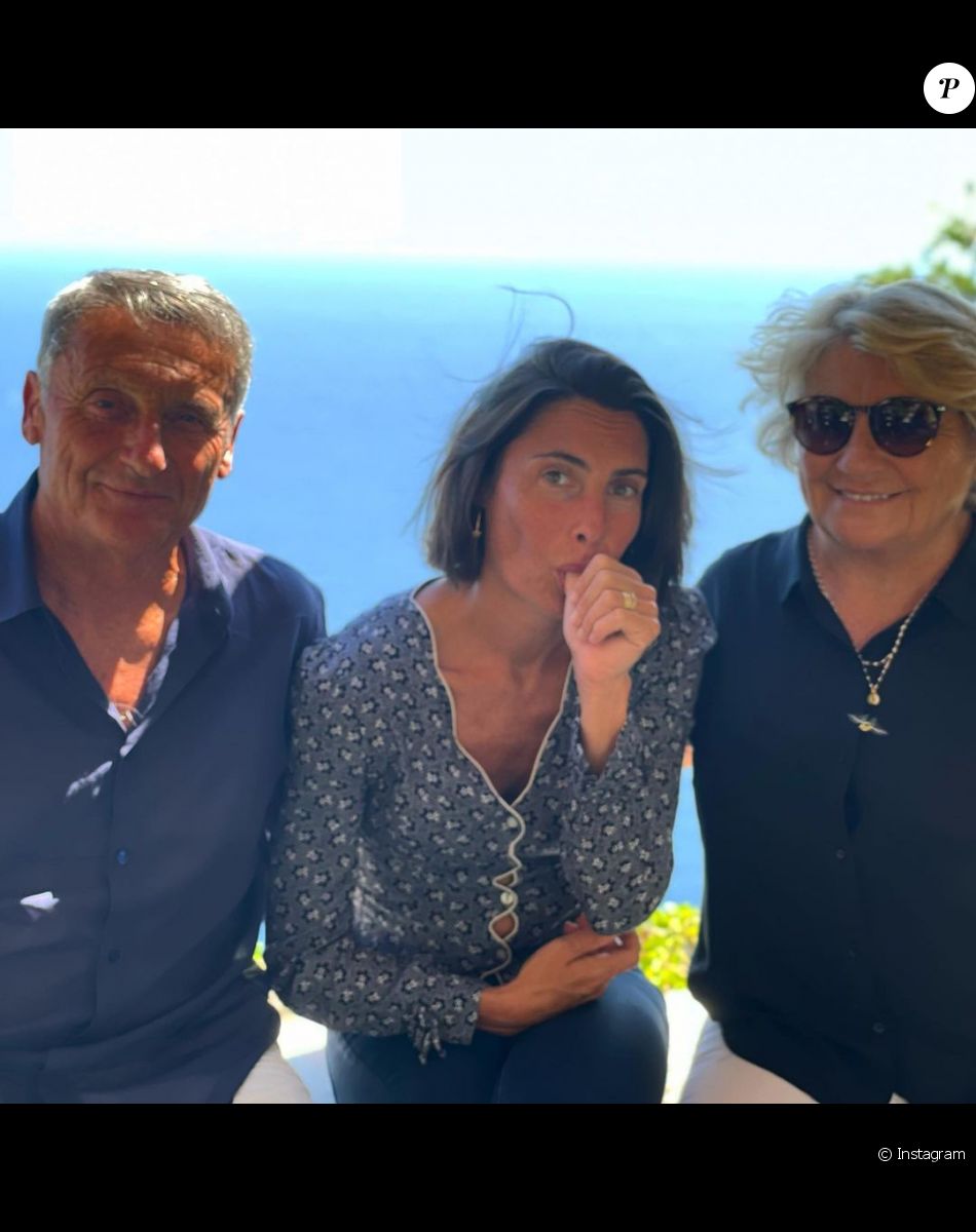 Alessandra Sublet et ses parents.
