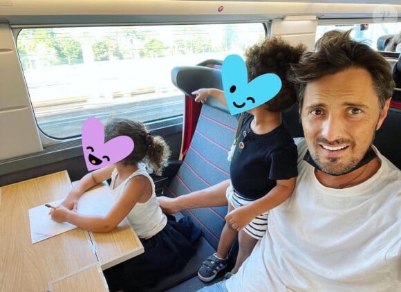 Vincent Cerutti au cinéma avec sa fille Abbie (5 ans).