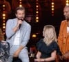 Jérémy Amelin, Maud Verdeyen et Jean-Luc Guizonne lors du prime pour les 20 ans de la "Star Academy", le 30 octobre 2021, sur TF1