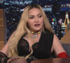 Madonna sur le plateau de l'émission "The Tonight Show starring Jimmy Fallon".