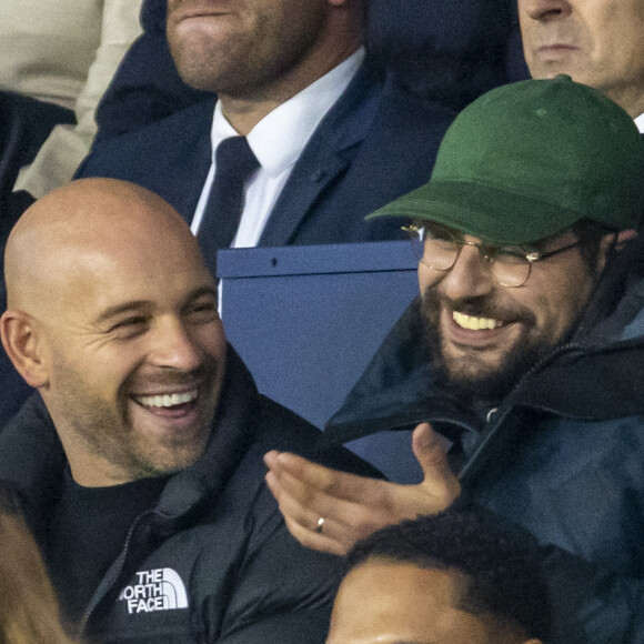 Franck Gastambide - People au match de Ligue 1 Uber Eats Psg (2) - Lille(1) au Parc des Princes à Paris le 29 octobre 2021. © Cyril Moreau/Bestimage 
