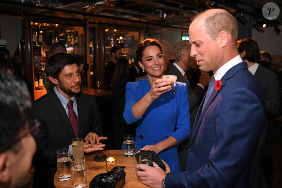 Catherine "Kate Middleton" et le prince William, duc et duchesse de Cambridge lors de la réception à la distillerie Clydeside à Glasgow pour les gagnants et finalistes du premier prix Earthshot en marge de la COP26 le 1er novembre 2021.