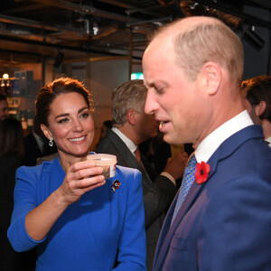 Catherine "Kate Middleton" et le prince William, duc et duchesse de Cambridge lors de la réception à la distillerie Clydeside à Glasgow pour les gagnants et finalistes du premier prix Earthshot en marge de la COP26