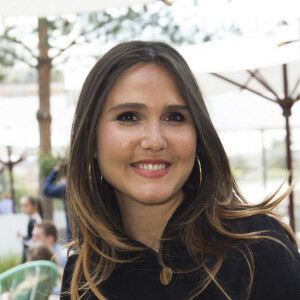 Joyce Jonathan, enceinte - Célébrités dans le village des internationaux de France de tennis de Roland Garros à Paris, France, le 6 juin 2019. © JB Autissier / Panoramic / Bestimage 