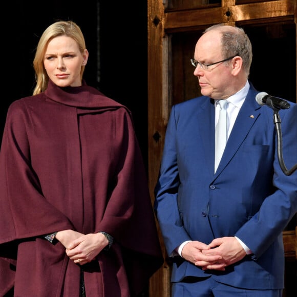 Exclusif - Ordination du nouvel archevêque de la Prinpauté de Monaco, Dominique Marie David, en présence du prince Souverain Albert II de Monaco et sa femme la princesse Charlene à Monaco. © Bruno Bebert / PRM / Bestimage