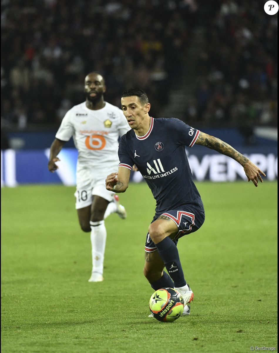 Angel Di Maria - Match de Ligue 1 Uber Eats Psg (2) - Lille(1) au Parc des Princes à Paris le 29 octobre 2021. © MAO/PanoramicBestimage