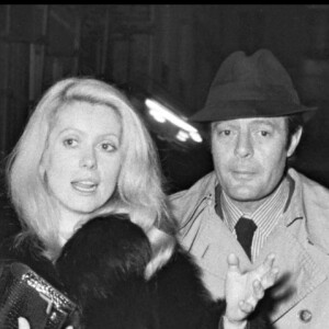 Archives - Marcello Mastroianni et Catherine Deneuve à Paris