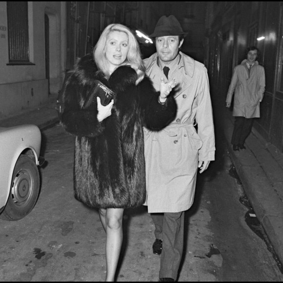 Archives - Marcello Mastroianni et Catherine Deneuve à Paris