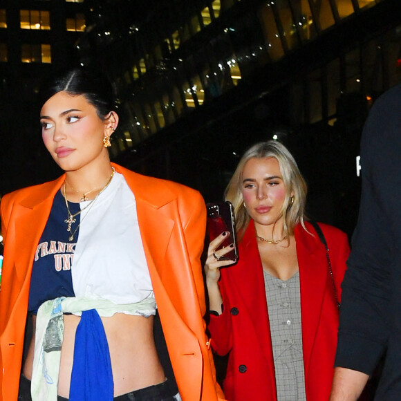 Kylie Jenner, enceinte, va dîner au restaurant à New York City, New York, Etats-Unis, le 9 septembre 2021. 
