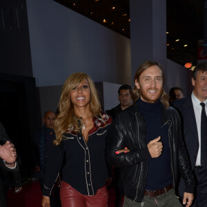 David et Cathy Guetta - Présentation de la nouvelle Renault Twizy by Cathy & David Guetta au salon mondial de l'auto. Le 27 decembre 2013