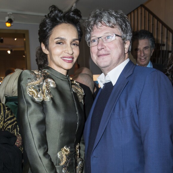 Farida Khelfa et son mari Henri Seydoux à Paris, le 16 février 2016.