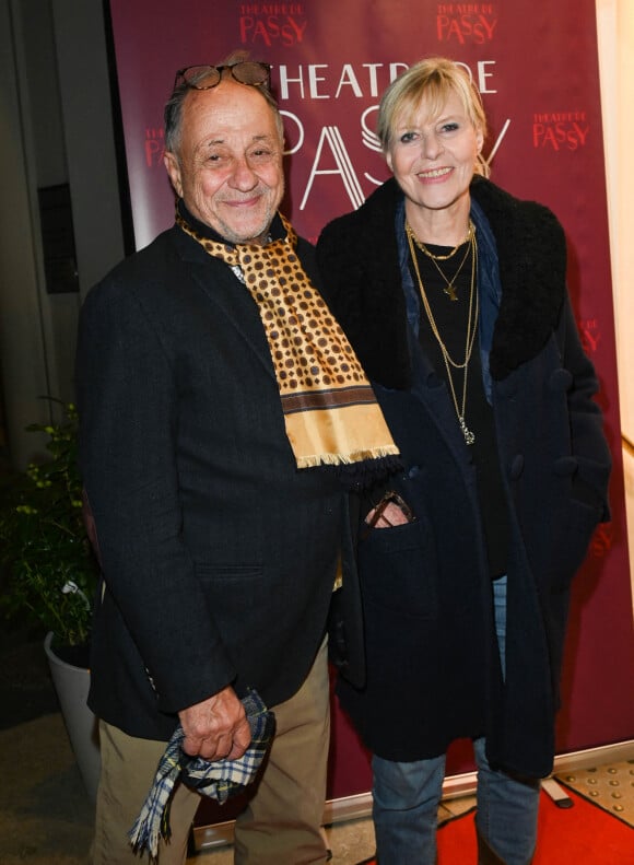 Exclusif - Chantal Ladesou et son mari Michel Ansault - Inauguration du théâtre de Passy lors du spectacle Joséphine B à Paris le 8 novembre 2021. © Coadic Guirec/Bestimage