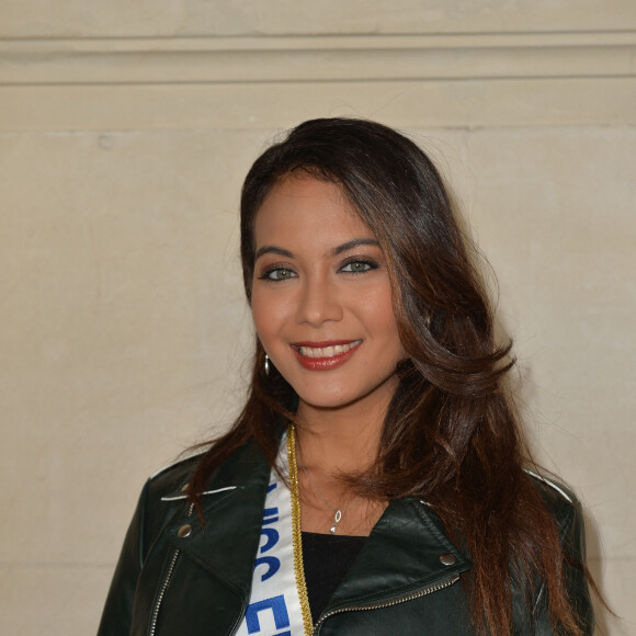 Vaimalama Chaves, Miss France 2019 - Photocall du défilé de mode Prêt-à-Porter automne-hiver 2019/2020 "Guy Laroche" à Paris. Le 27 février 2019 © Veeren-CVS / Bestimage