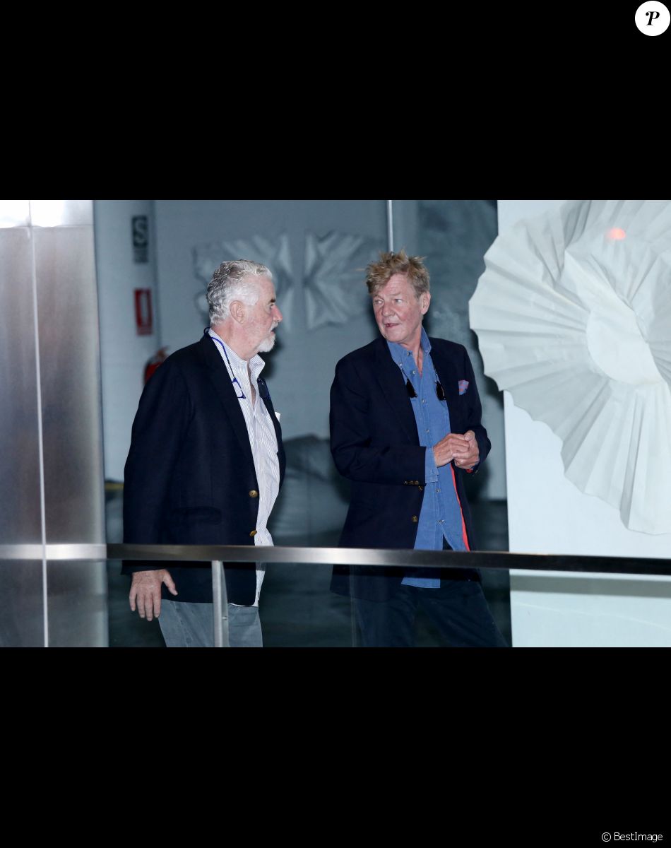 Ernst August de Hanovre - Arrivées au dîner du pré-mariage du prince C. de Hanovre avec A. de Osma au restaurant Osaka dans le quartier de San Isidro à Lima au Pérou le 16 mars 2018.