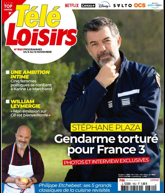 Couverture du magazine "Télé Loisirs" du 1er novembre 2021