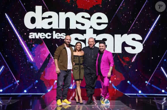 François Alu, Denitsa Ikonomova, Jean-Paul Gaultier et Chris Marques sur le plateau de "Danse avec les stars"