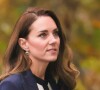 Kate Middleton, duchesse de Cambridge, arrive au musée de la guerre à Londres, le 10 novembre 2021.