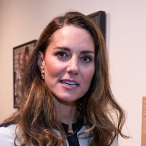 Catherine (Kate) Middleton, duchesse de Cambridge, visite le musée de la guerre (L'Imperial War Museum London) à Londres, Royaume Uni, le 10 novembre 2021.