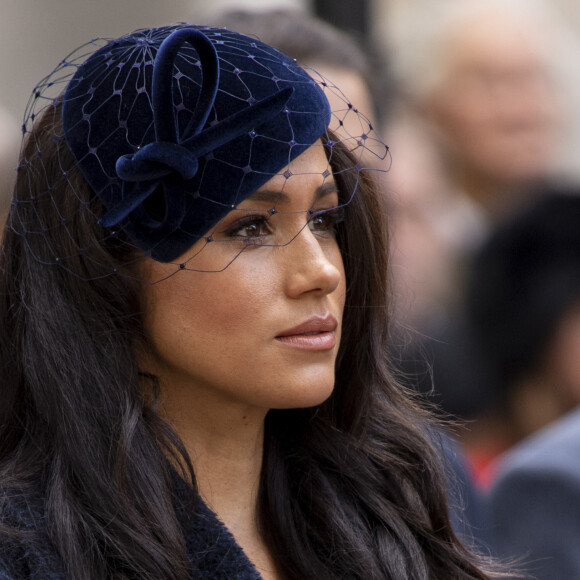 Meghan Markle, duchesse de Sussex, assiste au 'Remembrance Day', une cérémonie d'hommage à tous ceux qui sont battus pour la Grande-Bretagne, à Westminster Abbey, le 7 novembre 2019. 