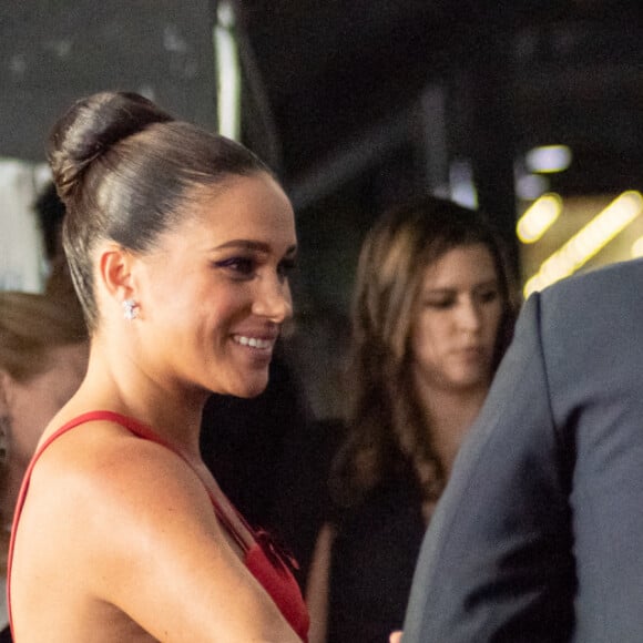 Le prince Harry et Meghan Markle au Salute to Freedom gala à New York, le 10 novembre 2021.