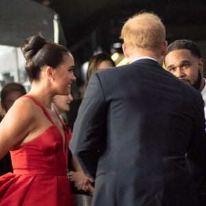 Le prince Harry et Meghan Markle au Salute to Freedom gala à New York, le 10 novembre 2021.