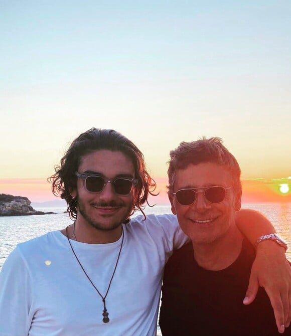 Pascal Elbé et son fils Léo sur Instagram. Le 22 août 2021.