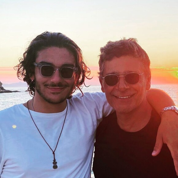 Pascal Elbé et son fils Léo sur Instagram. Le 22 août 2021.