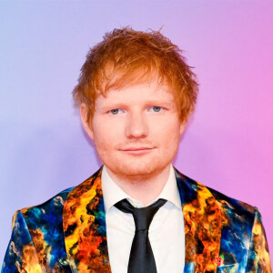 Ed Sheeran au photocall des "MTV Europe Music Awards (EMA)" au Laszlo Papp Budapest Sports Arena. Budapest, le 14 novembre 2021. 