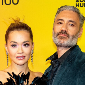 Rita Ora, Taika Waititi au photocall des "MTV Europe Music Awards (EMA)" au Laszlo Papp Budapest Sports Arena. Budapest, le 14 novembre 2021.