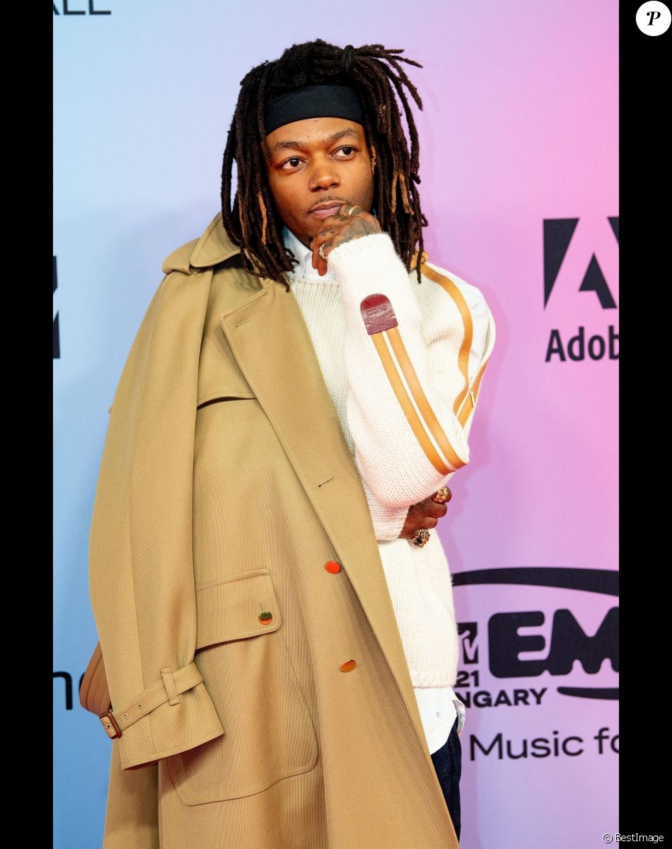 JID au photocall des "MTV Europe Music Awards (EMA)" au Laszlo Papp Budapest Sports Arena. Budapest, le 14 novembre 2021.