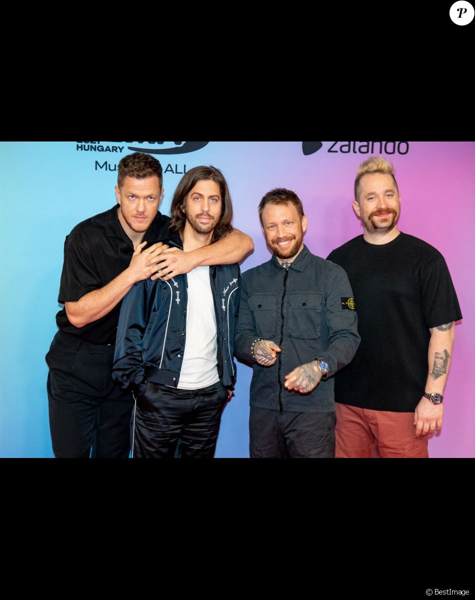 Imagine Dragons au photocall des "MTV Europe Music Awards (EMA)" au Laszlo Papp Budapest Sports Arena. Budapest, le 14 novembre 2021.