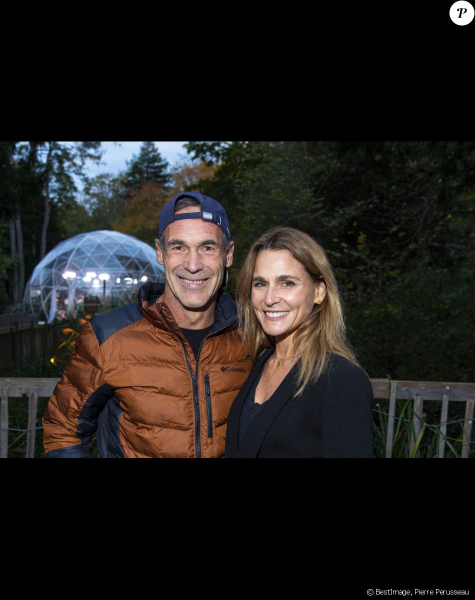 Exclusif - Mike Horn et sa nouvelle compagne dans "Youtopia", une émission diffusée en live interactif durant quatorze heures sur Youtube depuis la Fondation Goodplanet, en marge de la Cop26. © Pierre Perusseau / Bestimage