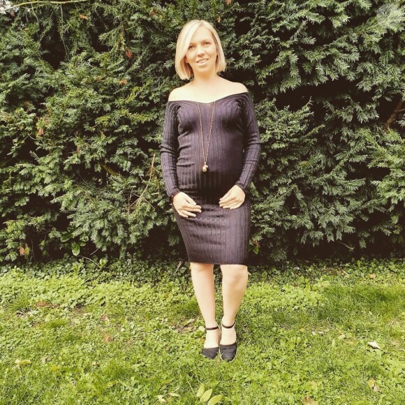 Justine Cordule, enceinte de son septième enfant sur Instagram.