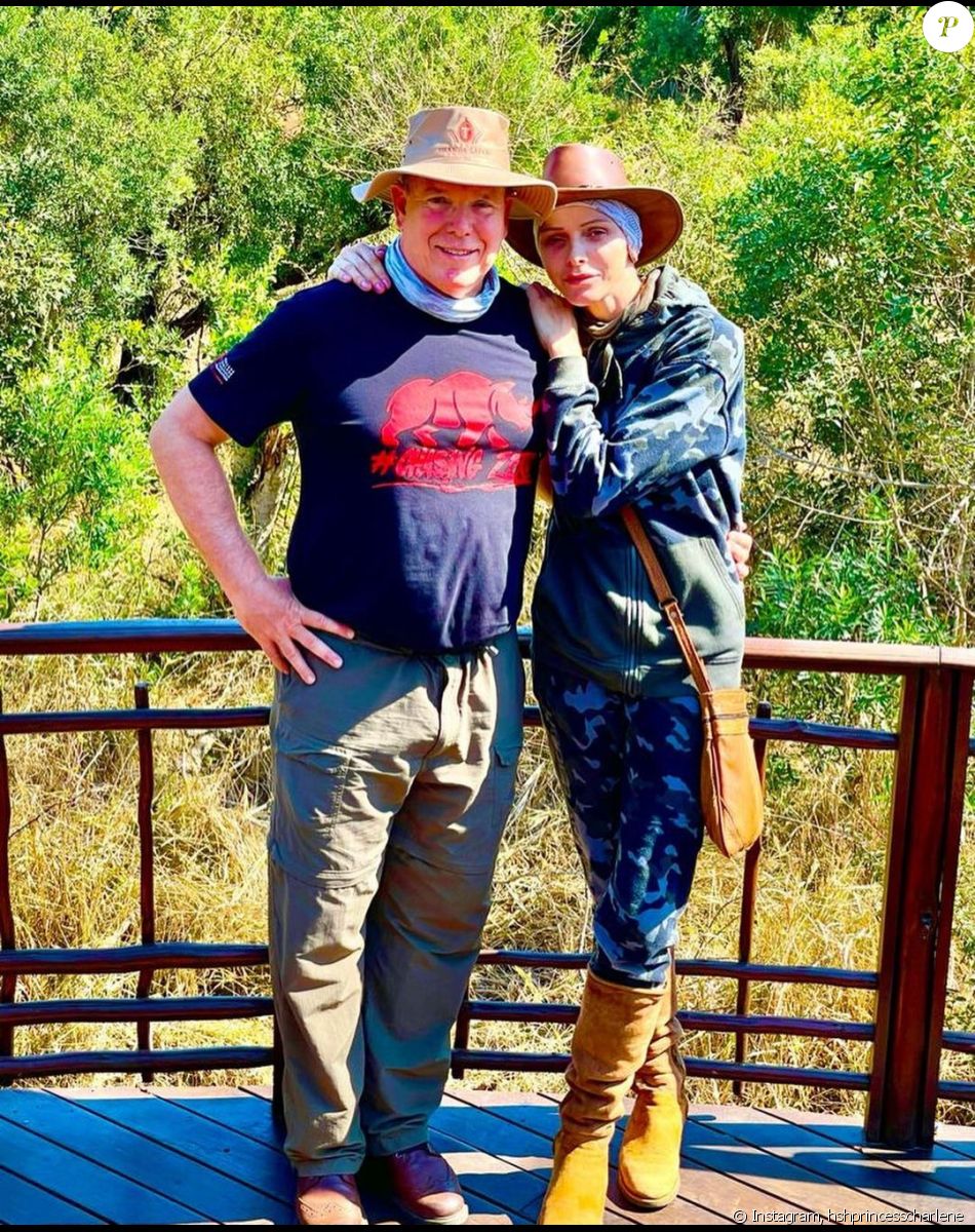 Charlene et Albert de Monaco lors de leurs retrouvailles en Afrique du Sud. Le 25 août 2021.